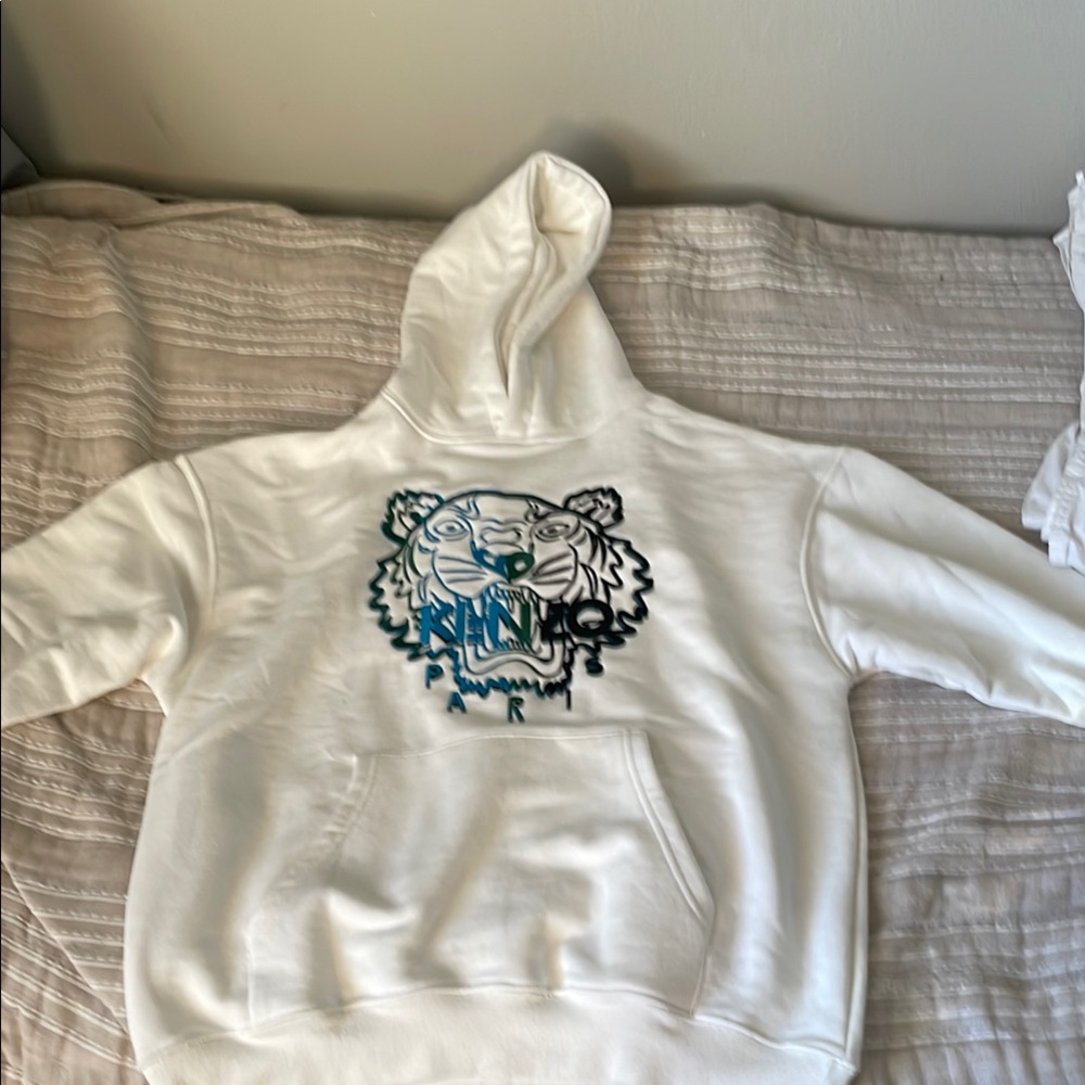Kenzo White Hoodie size medium